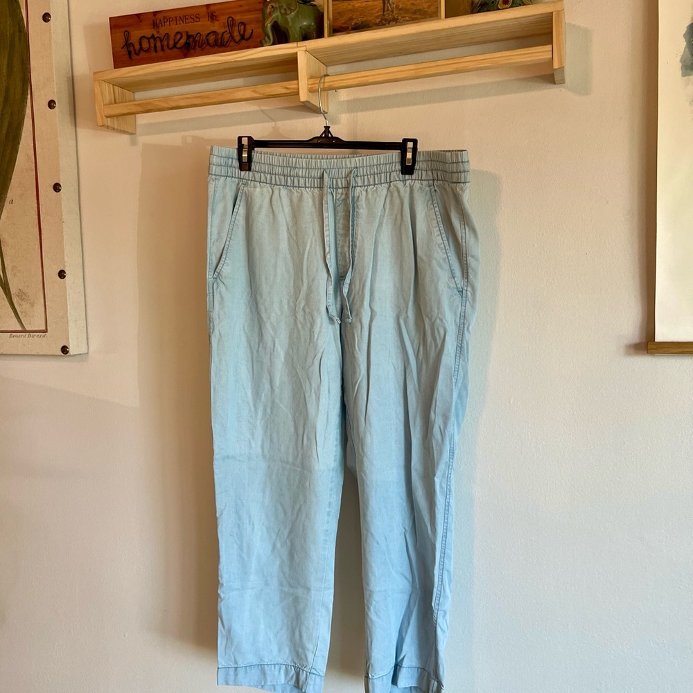 GAP Light Blue Women's Cropped Pants